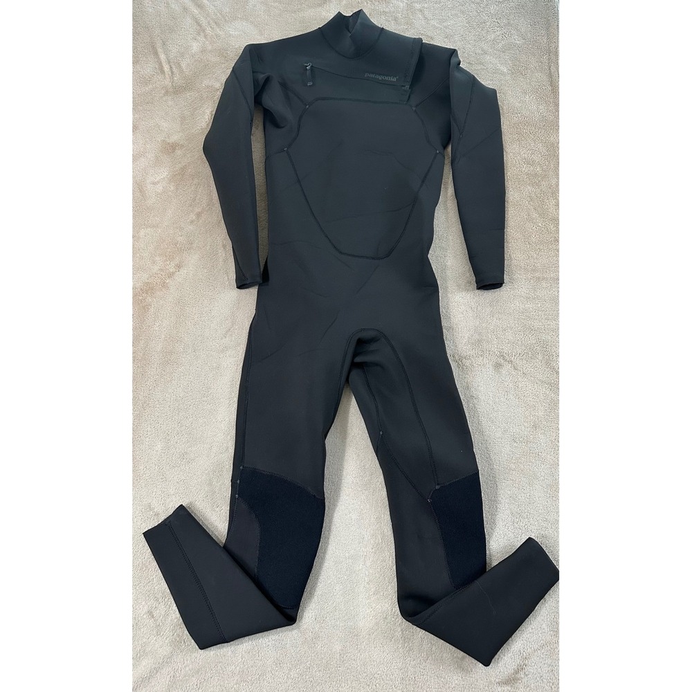 Patagonia R1 Yulex Front-Zip Full Wetsuit Men's Size Small Black Surf Suit Surf
